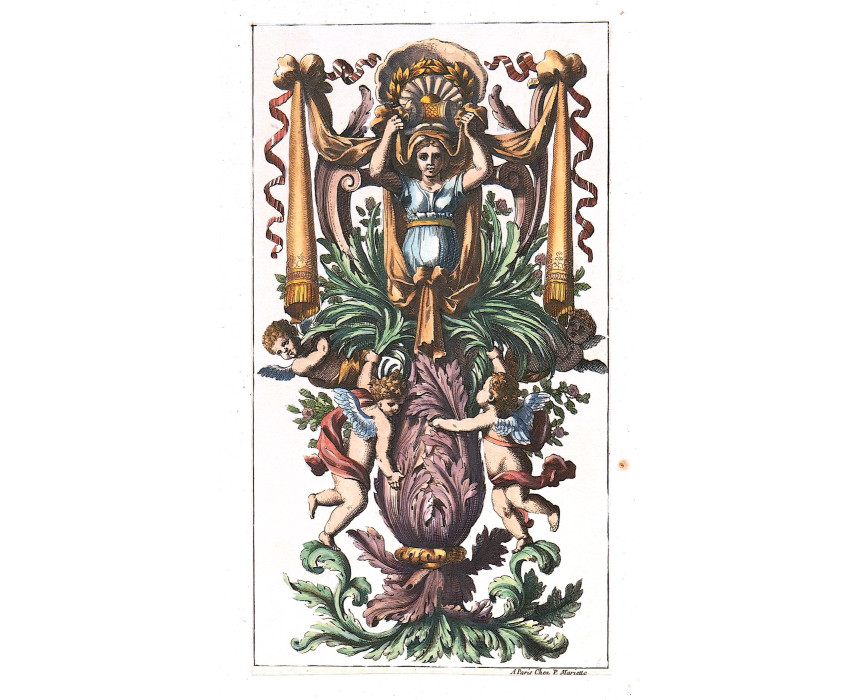 Ornamento con putti - Le Pautre / Mariette 1661