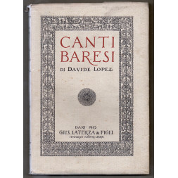 Canti Baresi - D. Lopez 1915