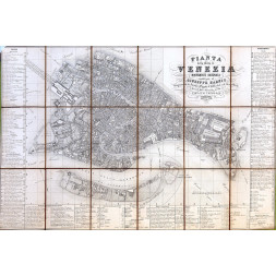 Pianta della Città di Venezia - G. Habnit 1850