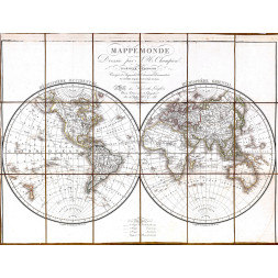 Mappemonde - J. N. Champion 1828