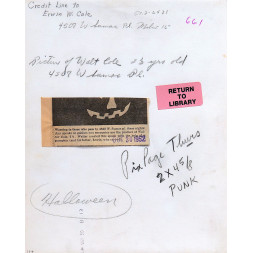 Halloween by E. W. Cole - 1952