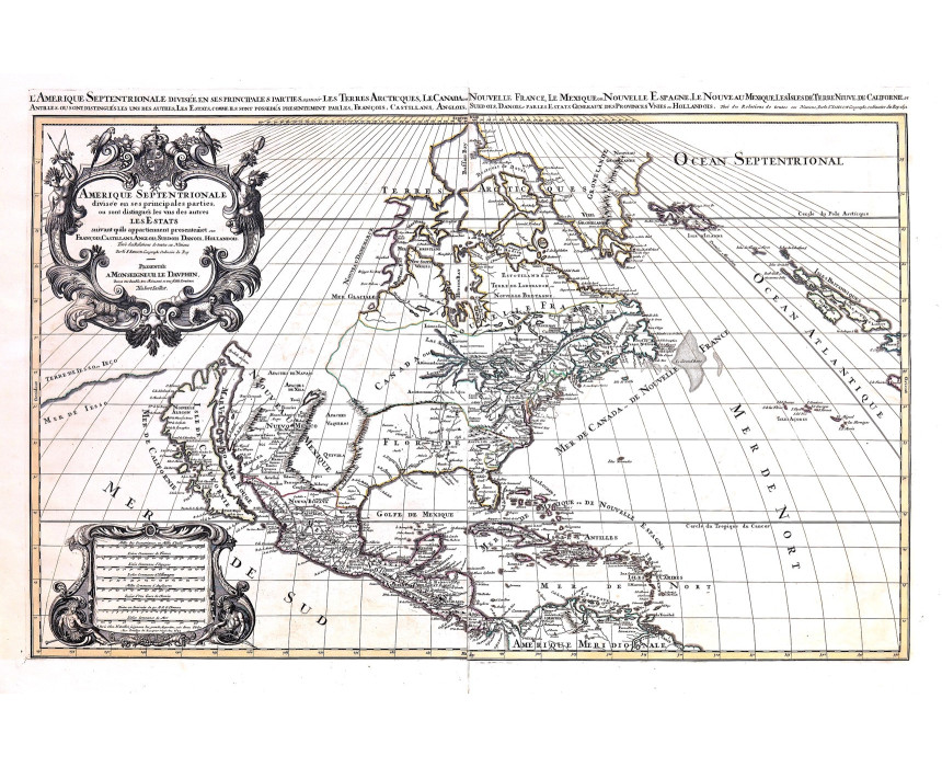 L'Amerique Septentrionale - H. Jaillot 1692