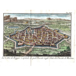 La città di Reggio Capitale di quel Ducato negli Stati del Ducato di Modena - Salmon 1740-60
