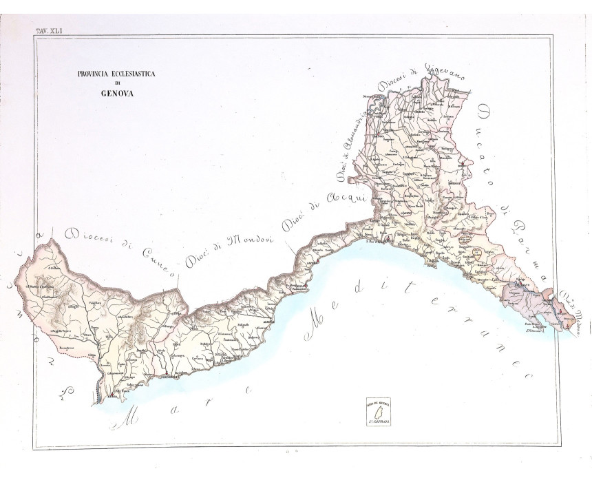 Provincia Ecclesiastica di Genova - G. Petri 1858