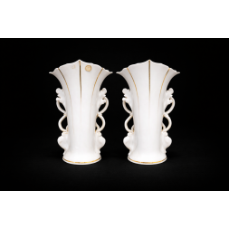 Coppia di vasi portafiori - Vieux Paris XIX secolo