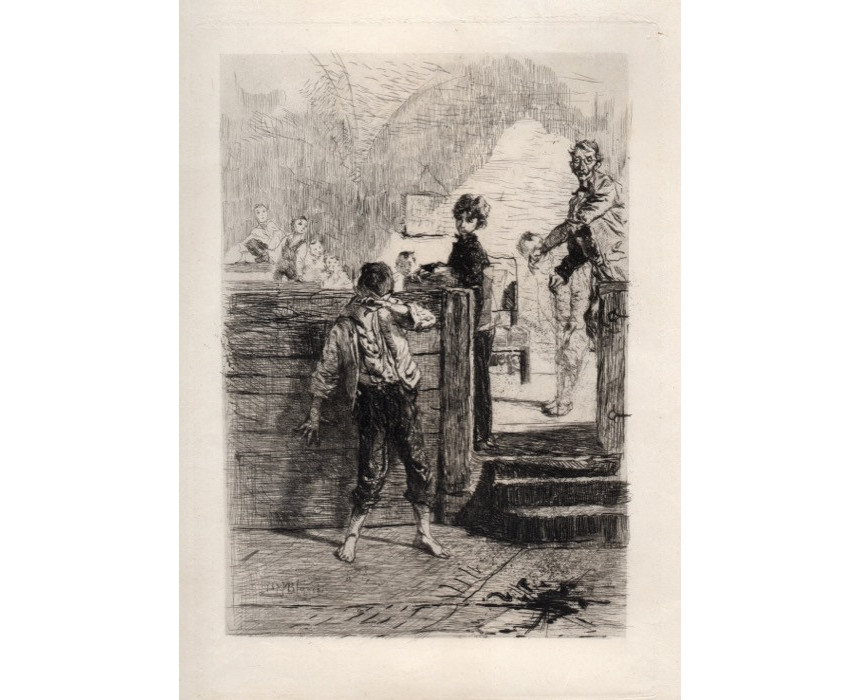 Maestro di scuola - Mosè Bianchi 1870