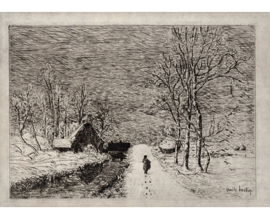 Hiver - Emile Breton 1868-80