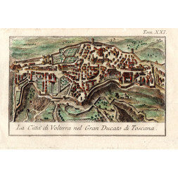 La Città di Volterra nel Gran Ducato di Toscana - Salmon 1740-60