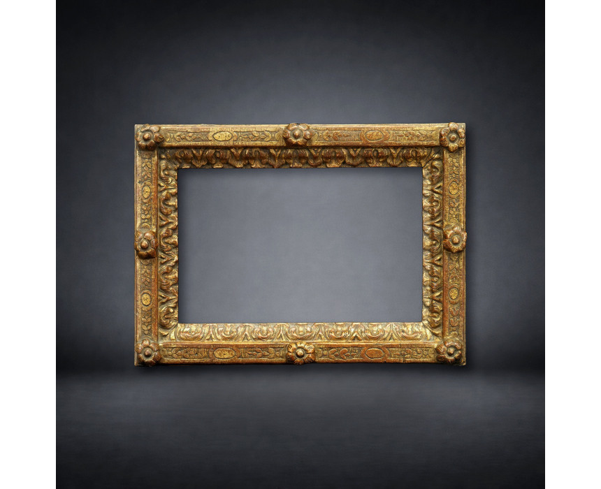 Rectangular carved wooden frame
