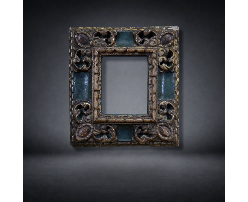 Carved wooden frame, 17th century, Spain