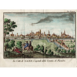 La Città di Gand, Capitale della Contea di Fiandra - Salmon 1740-60