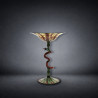 Murano Glass Goblet with Coiling Serpent