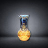 Italian Blown Glass Vase with Pompeian Decoration and Polychrome Enamels