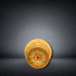 Coppa in vetro artistico di Murano a filigrana zanfirico
