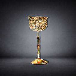 Grande Calice in Vetro Artistico di Murano “Tutti Frutti / End of Day”