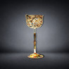 Large Murano Art Glass “Tutti Frutti / End of Day” Goblet
