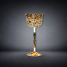 Large Murano Art Glass “Tutti Frutti / End of Day” Goblet
