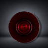 Murano Ruby Glass Centerpiece with Golden Swan