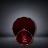 Murano Ruby Glass Centerpiece with Golden Swan
