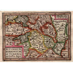 Biturigum Borbonium et Turena in Gallia Aqui. - P. Merula 1621