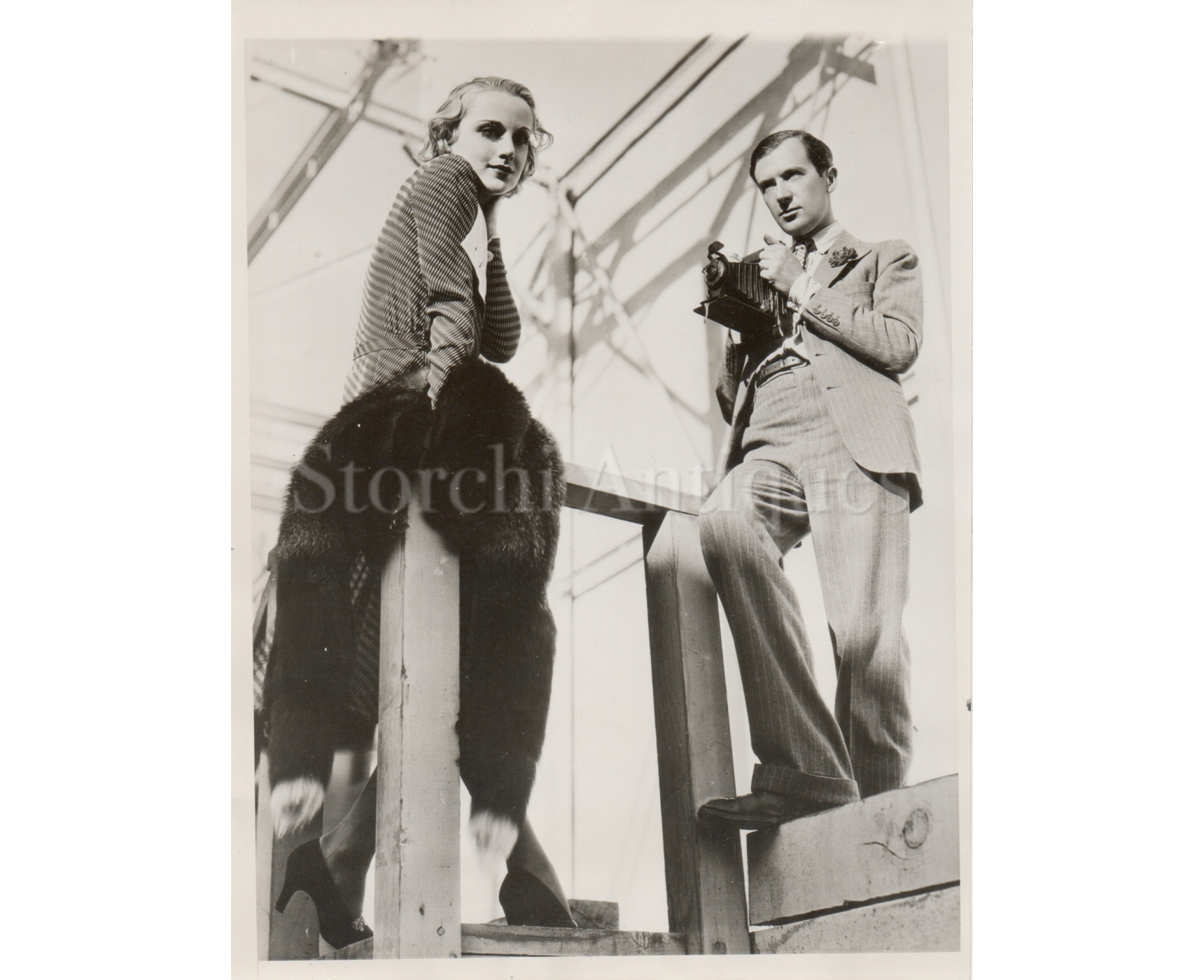 Cecil Beaton & Carole Lombard - 1931