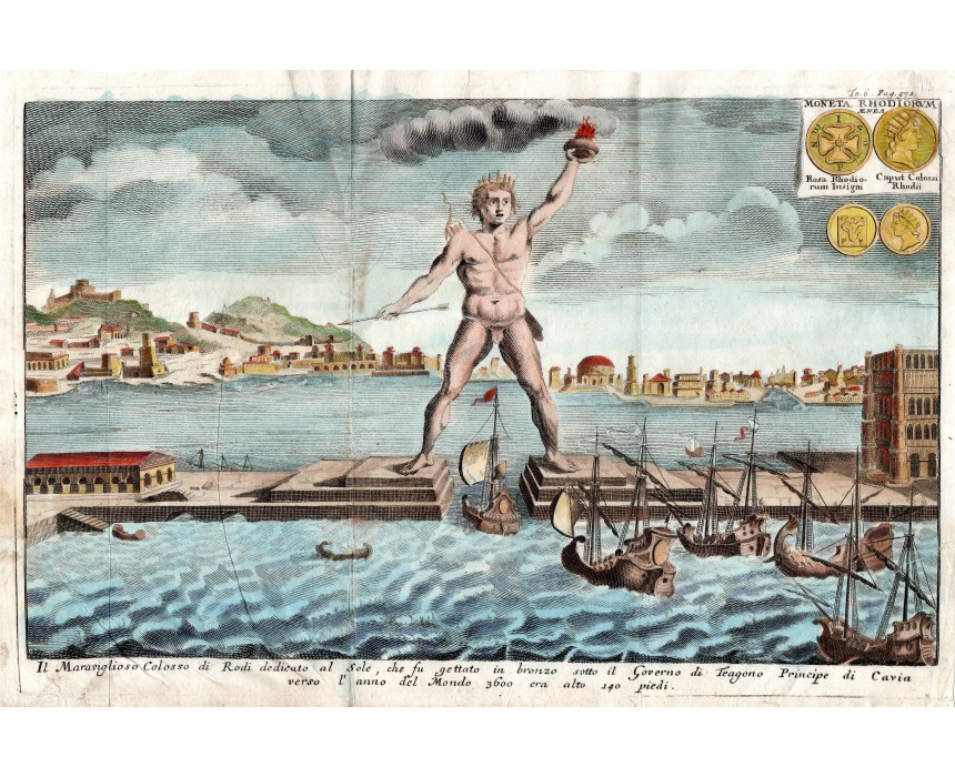 Il Maraviglioso Colosso di Rodi dedicato al Sole - T. Salmon 1740-60