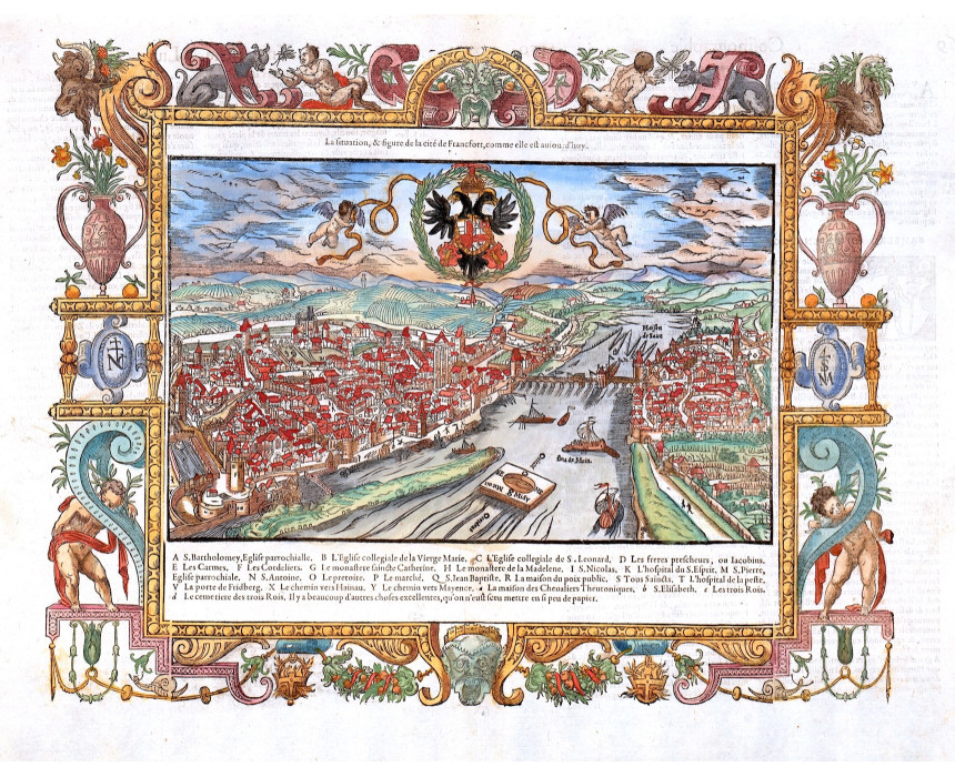 La situation & figure de la cité de Francfort - Belleforest 1575