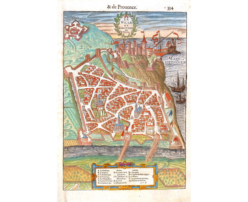 La Ville et Chasteau de Nice - F. de Belleforest 1575