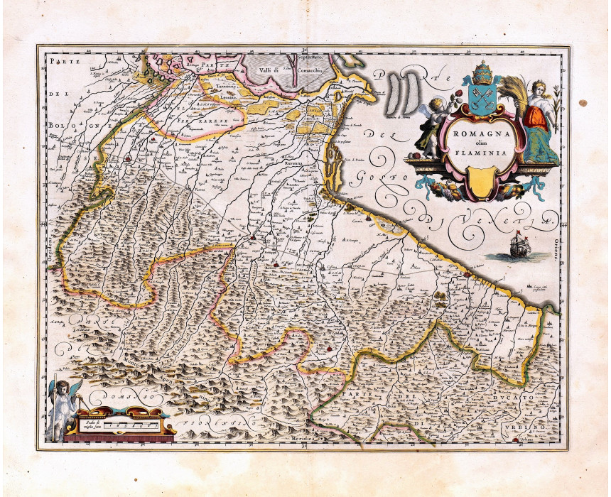 Romagna olim Flaminia - Blaeu 1662