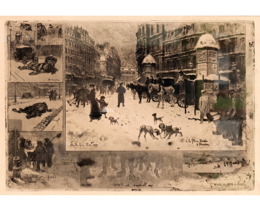 L'Hiver de 1879 a Paris - F. Buhot 1881