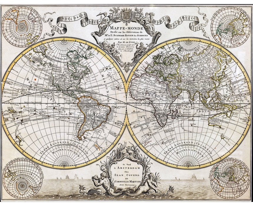Mappe-Monde - Covens & Mortier 1730