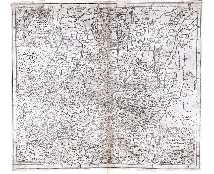 Ducato di Modena Regio et Carpi - G. Magini 1620