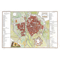 Pianta della Città di Parma - Zuccagni Orlandini 1835-45
