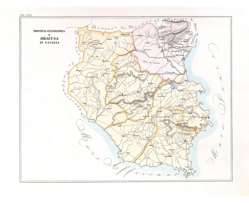 Provincia Ecclesiastica di Siracusa - G. Petri 1858