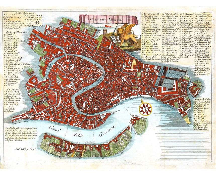 Plan von Venedig - Anonymous 1770-80