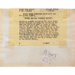 A. Conan Doyle & J. M. Bird - 1923