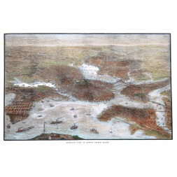 Bird's eye of Boston - T. Sulman 1872