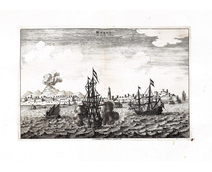 Makou, Ville de la Chine - P. Van der Aa 1725