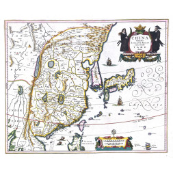 China veteribus Sinarum Regio - Hondius / Janssonius 1638