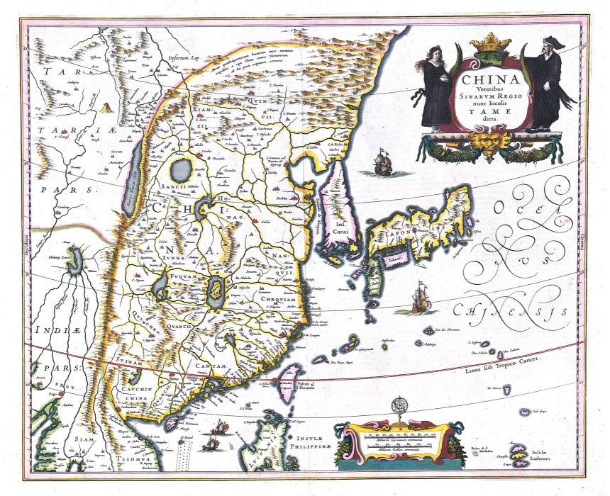 China veteribus Sinarum Regio - Hondius / Janssonius 1638