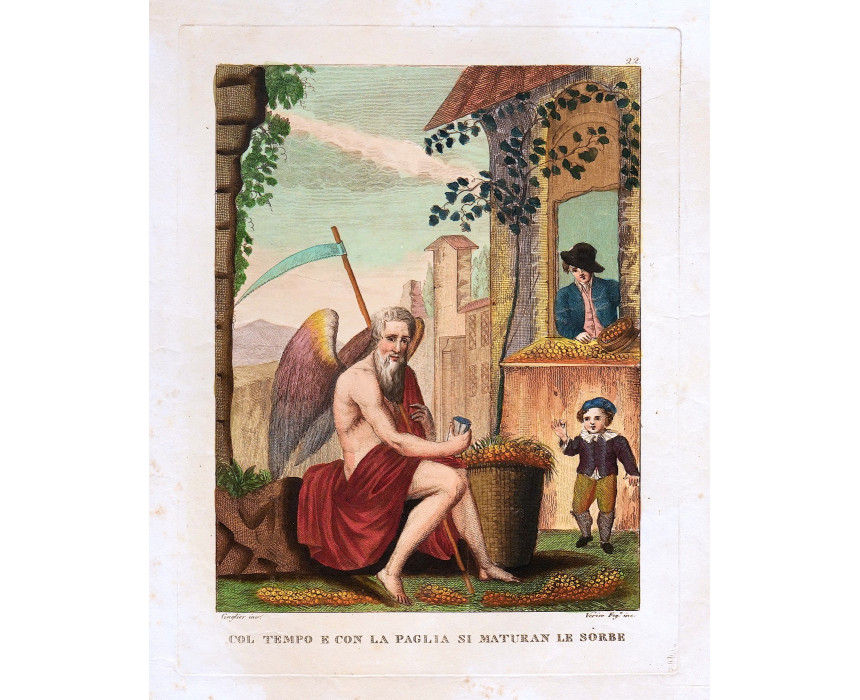 Col tempo e con la paglia si maturan le sorbe - Gaglier 1826