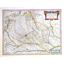 Ducato overo Territorio di Milano - J. Janssonius 1638