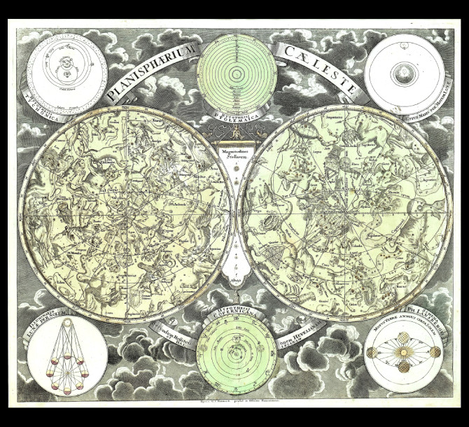 Planisphaerium Caeleste - Eimmart / Homann 1720